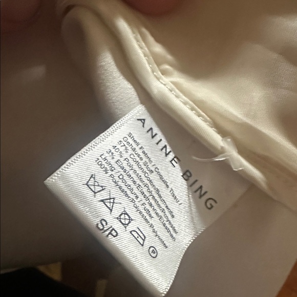 Anine Bing Schoolboy white ivory blazer Size Small Petite - Picture 3 of 7